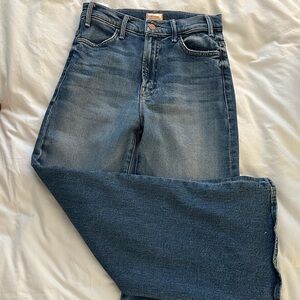 Mother Hustler Roller Ankle High on the Hog Jeans size 25